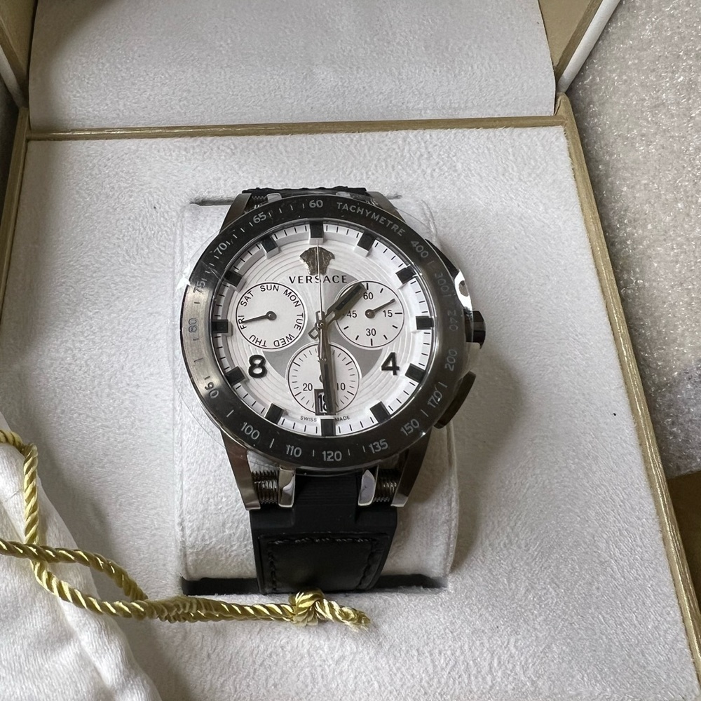 Versace Sport Tech Stainless Steel & Silicone Strap Watch - Picture 5 of 9